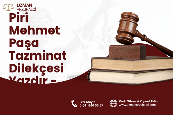 Piri Mehmet Paşa Tazminat Dilekçesi Yazdır - Merkez