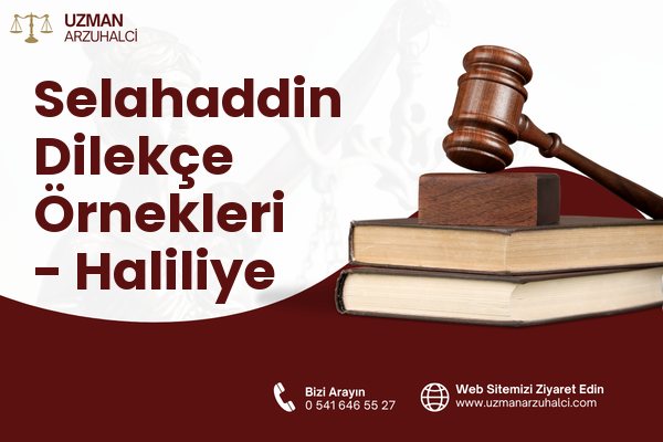 Selahaddin Dilekçe Örnekleri - Haliliye