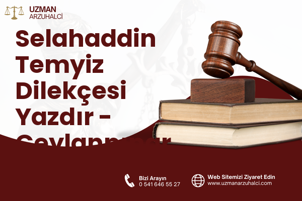 Selahaddin Temyiz Dilekçesi Yazdır - Ceylanpınar