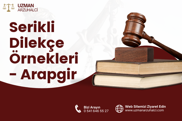 Serikli Dilekçe Örnekleri - Arapgir