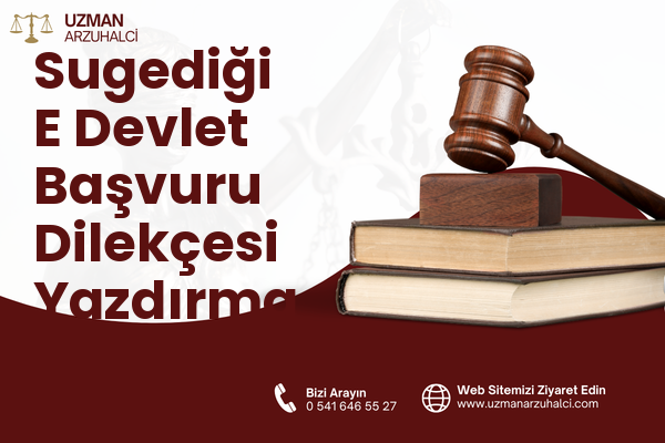 Sugediği E Devlet Başvuru Dilekçesi Yazdırma - Hassa
