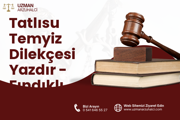 Tatlısu Temyiz Dilekçesi Yazdır - Fındıklı