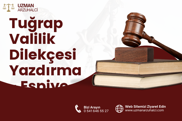 Tuğrap Valilik Dilekçesi Yazdırma - Espiye