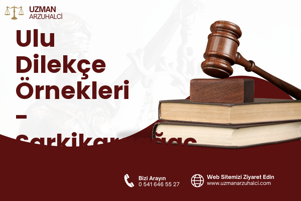 Ulu Dilekçe Örnekleri - Şarkikaraağaç
