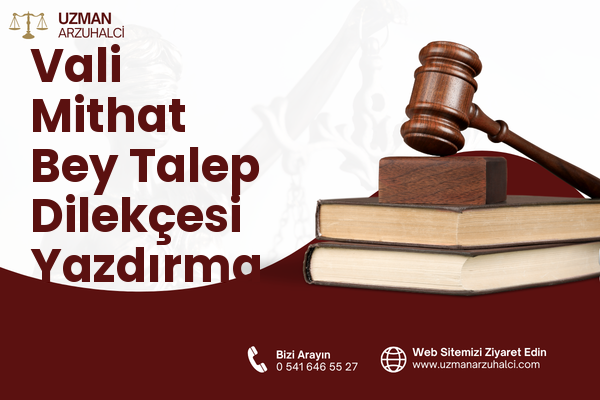 Vali Mithat Bey Talep Dilekçesi Yazdırma - İpekyolu