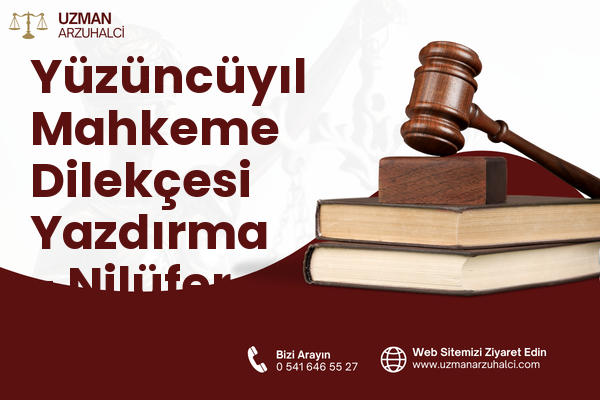 Yüzüncüyıl Mahkeme Dilekçesi Yazdırma - Nilüfer