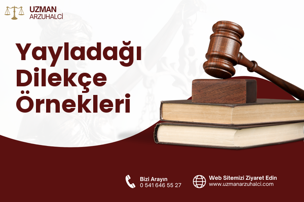 Yayladağı Dilekçe Örnekleri