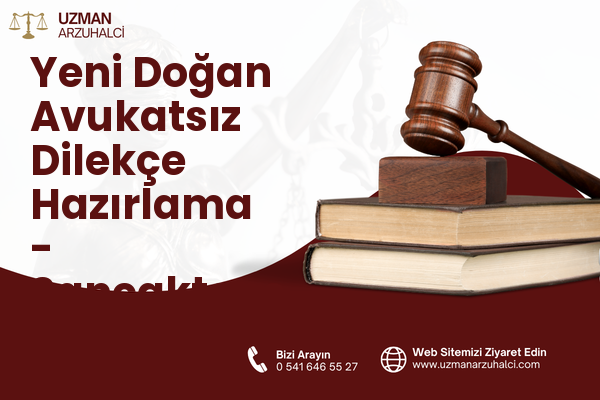 Yeni Doğan Avukatsız Dilekçe Hazırlama - Sancaktepe