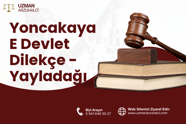 Yoncakaya E Devlet Dilekçe - Yayladağı